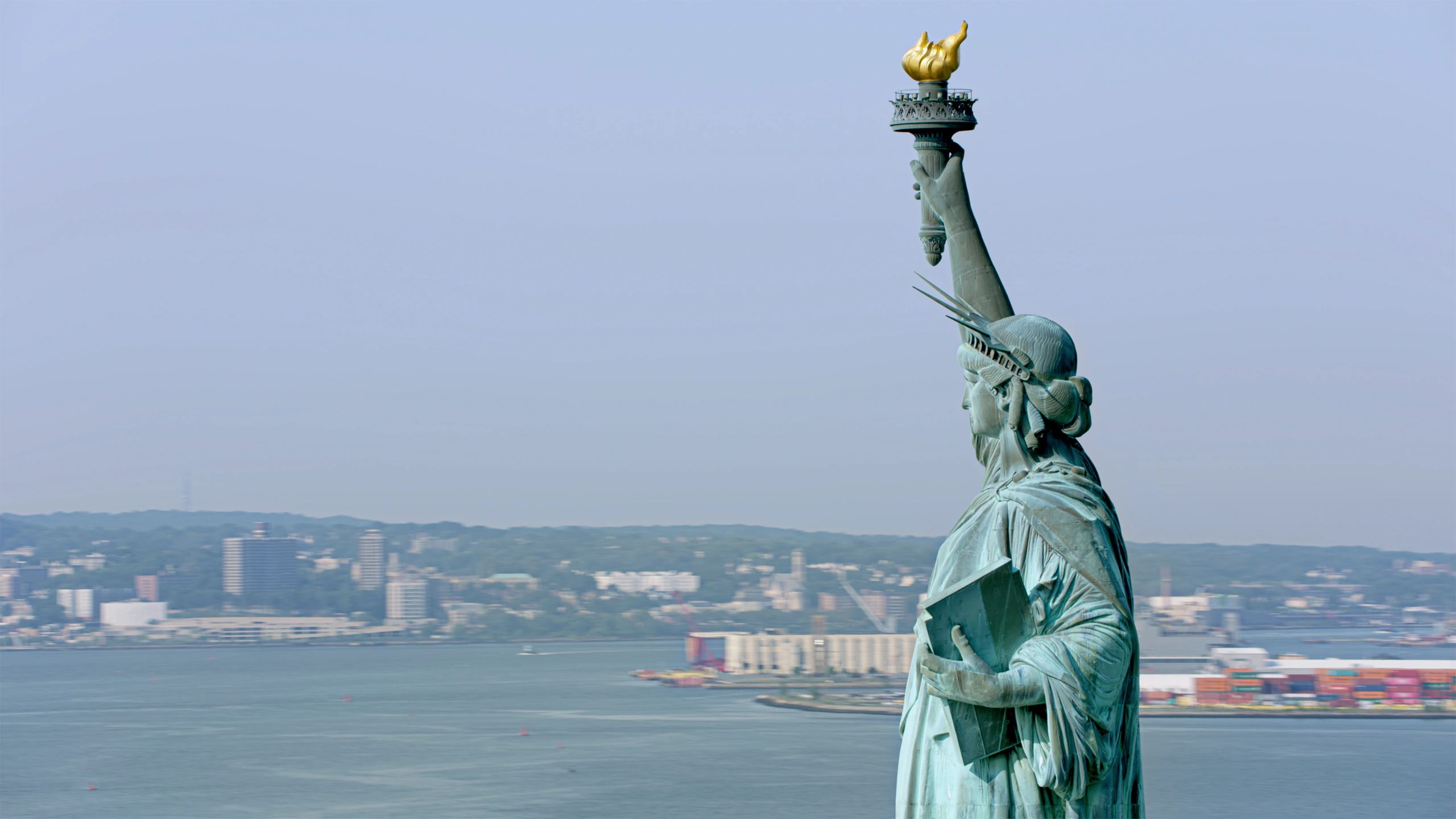 Statue of Liberty representing immigration opportunity